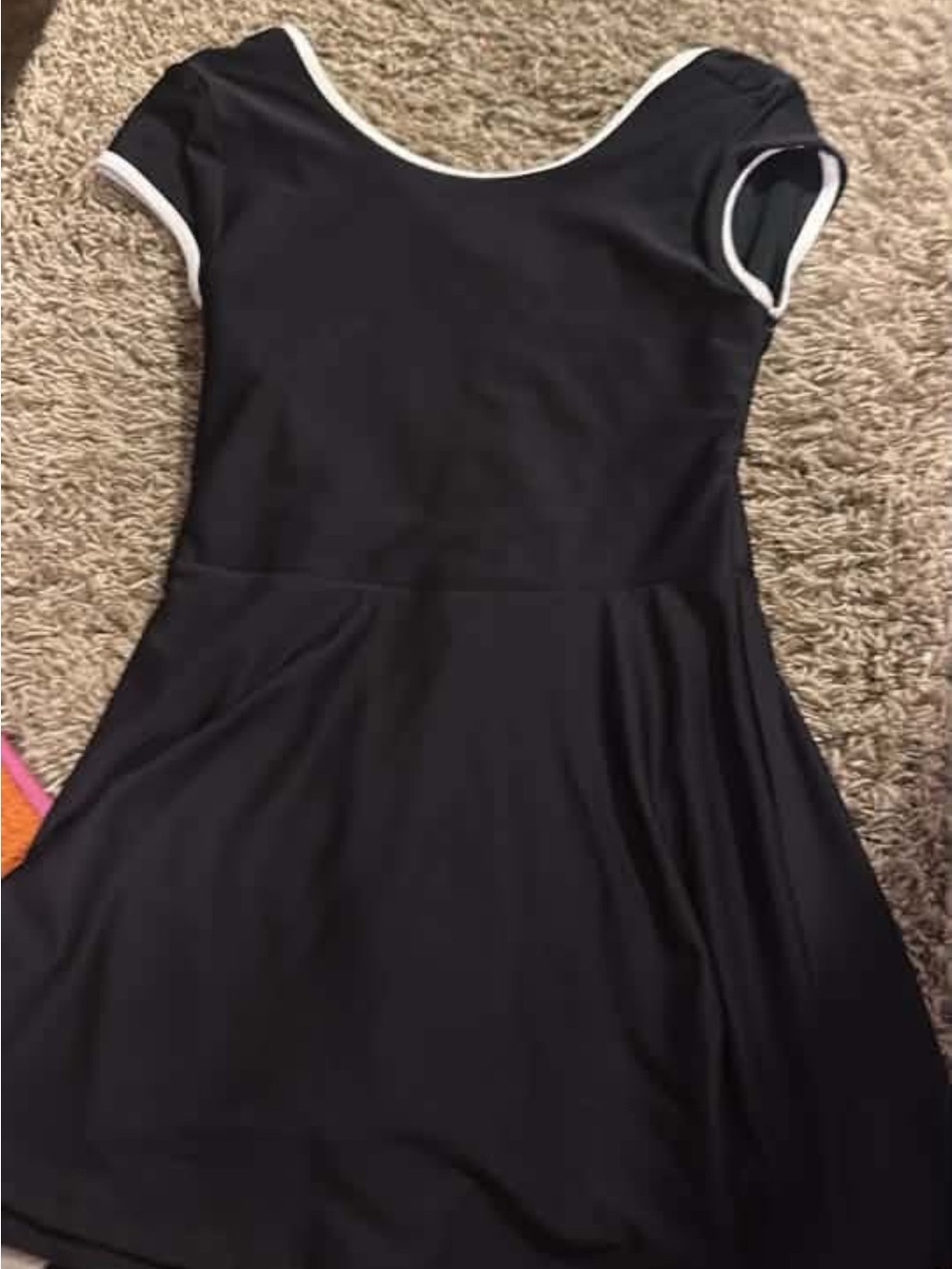 Old Navy Black Dress with White Trim
